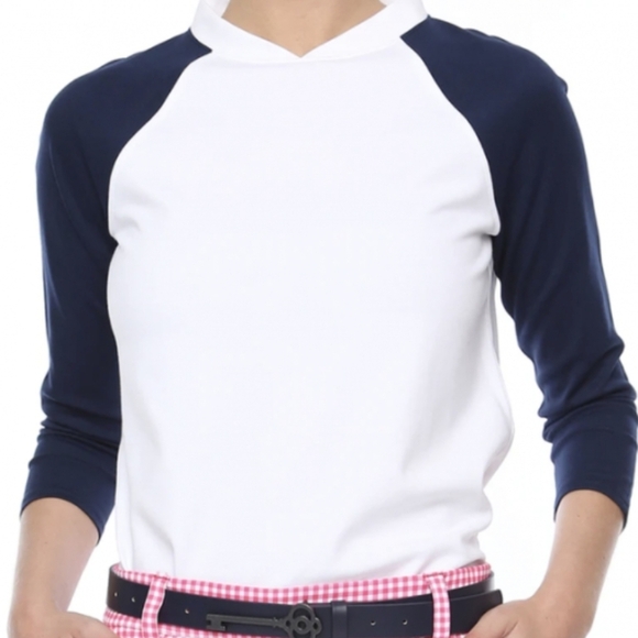 Belyn Key Ladies Hybrid ¾ Sleeve Golf Pullover - Picture 1 of 5
